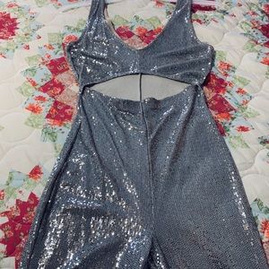 Rose gold color romper